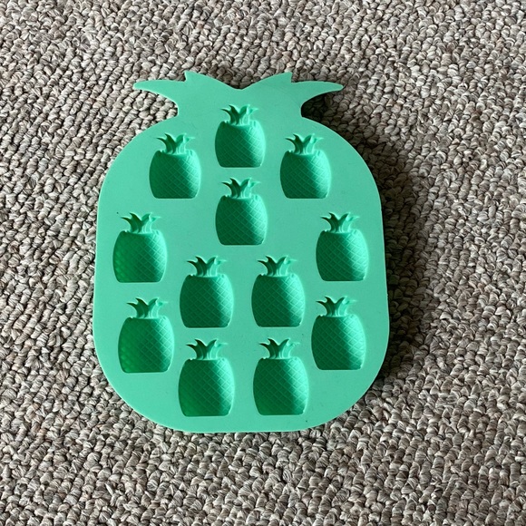 Sea foam Green Pineapple Icecube Tray, Silicone - Picture 1 of 4